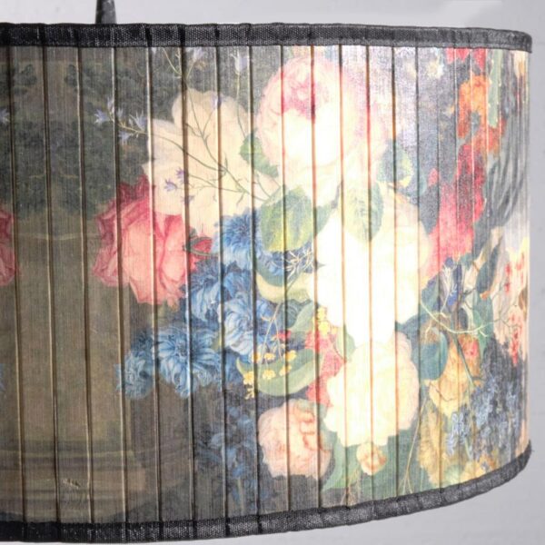 Φωτιστικό Οροφής Μονόφωτο Μπαμπού Floral 50x50x25.5Ccm, E27