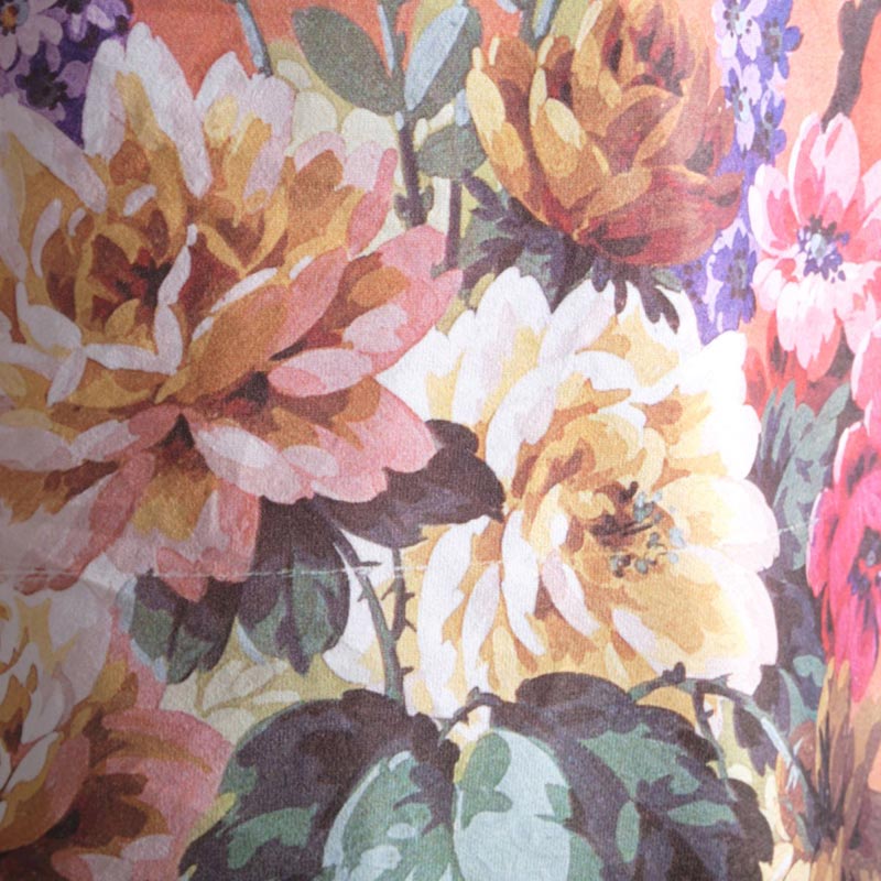 Φωτιστικό Οροφής Μονόφωτο Βελούδινο 'Vintage Flowers' 50x50x59cm, E27