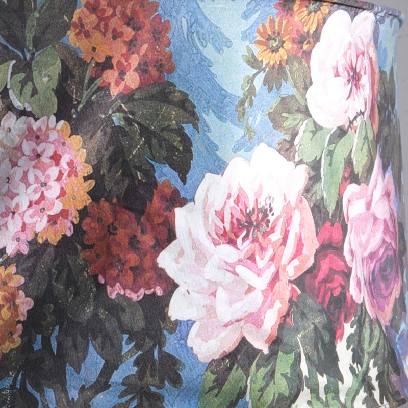Φωτιστικό Οροφής Μονόφωτο Βελούδινο 'Vintage Flowers' 70x70x38cm, E27