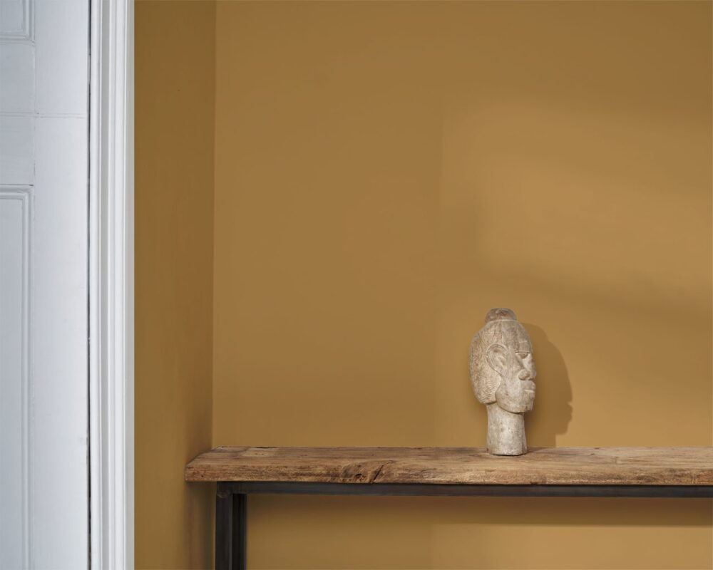 210328 1280x1024px Carnaby Yellow Wall Paint Head Sculpture - Marianthi Karta