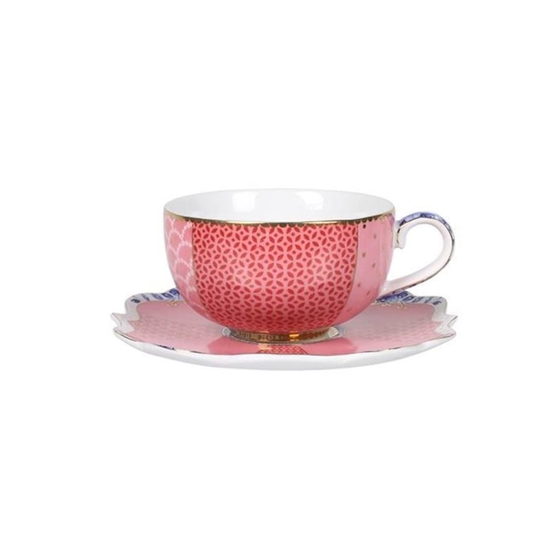 PIP Φλυτζάνι Και Πιατάκι Espresso Πορσελάνινα 'Royal Pink' Ροζ 125ml