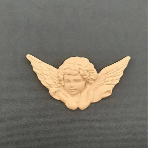 Ξυλόγλυπτο Διακοσμητικό Άγγελος 10x5cm, Σχέδιο Α